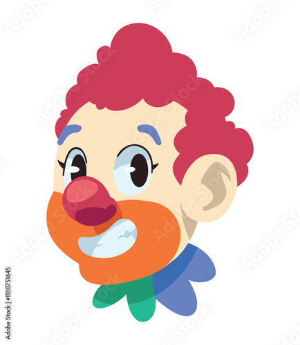 happy clown head funny