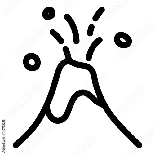 volcano eruption icon