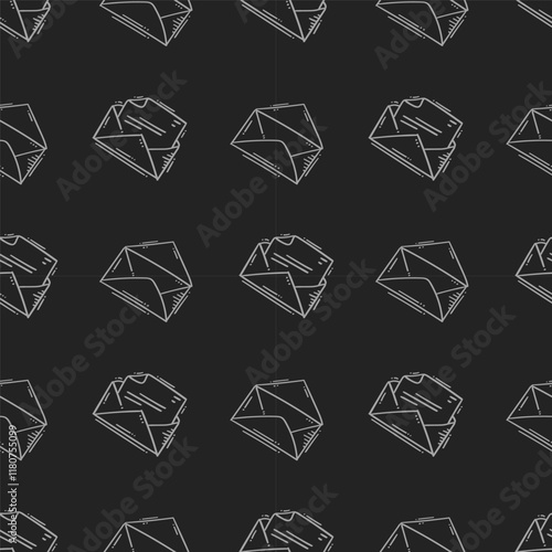 mail icon pattern. mail icon seamless pattern. doodle mail icon seamless pattern. doodle mail icon background
