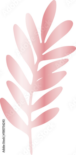 Rose Gold Leaves Foliage 