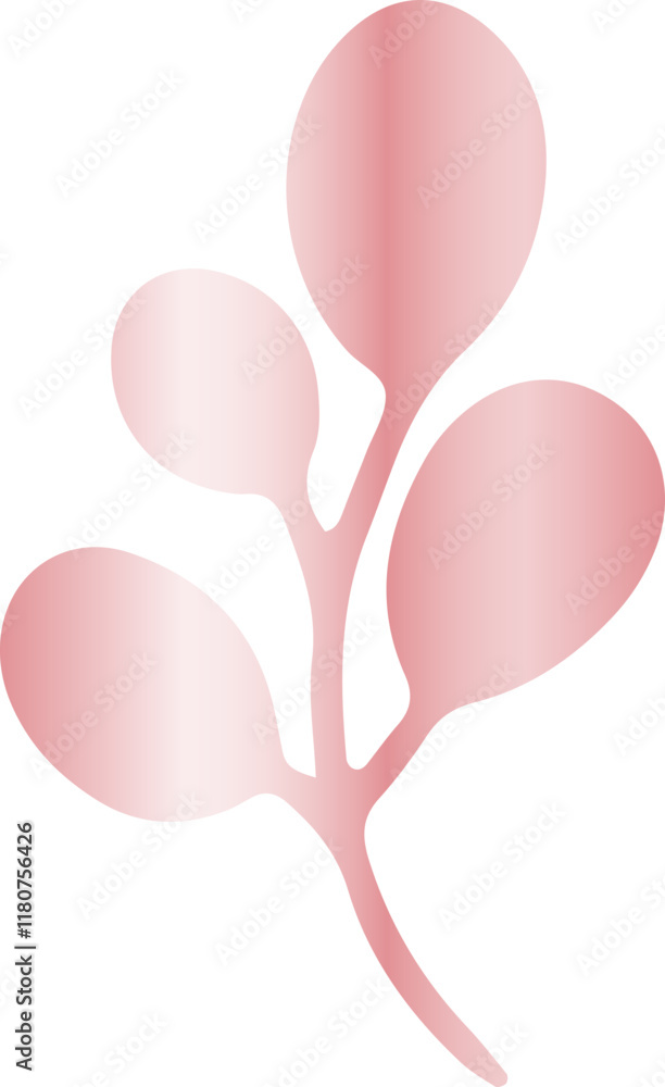 Fototapeta premium Rose Gold Leaves Foliage 