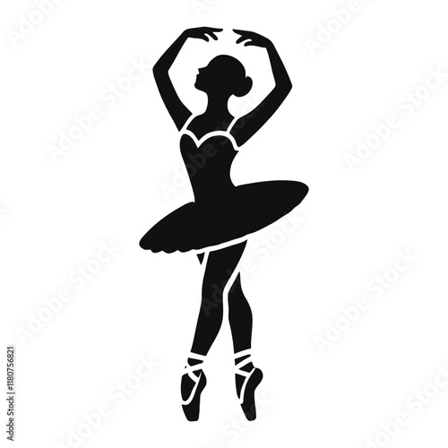Elegant Ballet Dancer Silhouette for Creative Projects