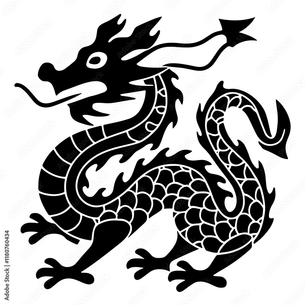 Naklejka premium Chinese Dragon