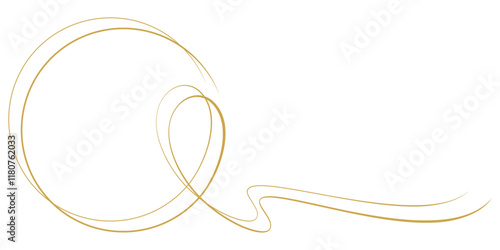 Ribbon Awareness line art. Awareness day vector elements