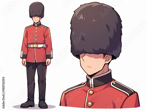 British Guard Illustration in Uniform photo