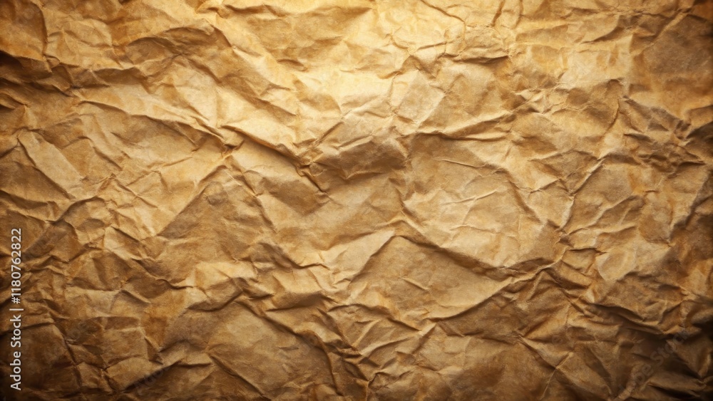 Highly Textured Crumpled Brown Paper Background, Ideal for Vintage Designs and Artistic Projects Highly Textured Crumpled Brown Paper Background, Ideal for Vintage Designs and Artistic Projects