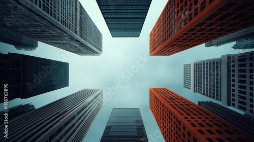 A striking and futuristic high rise building that epitomizes modern architectural excellence with a sleek glass and steel facade precision engineering and a serene