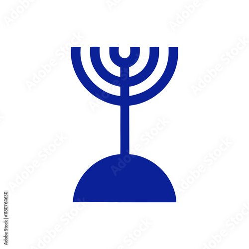 Abstract Organic Hanukkah Shape