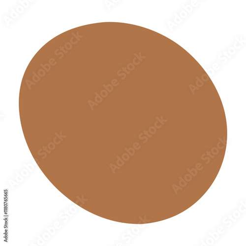 Abstract Organic Mocha Mousse Shape