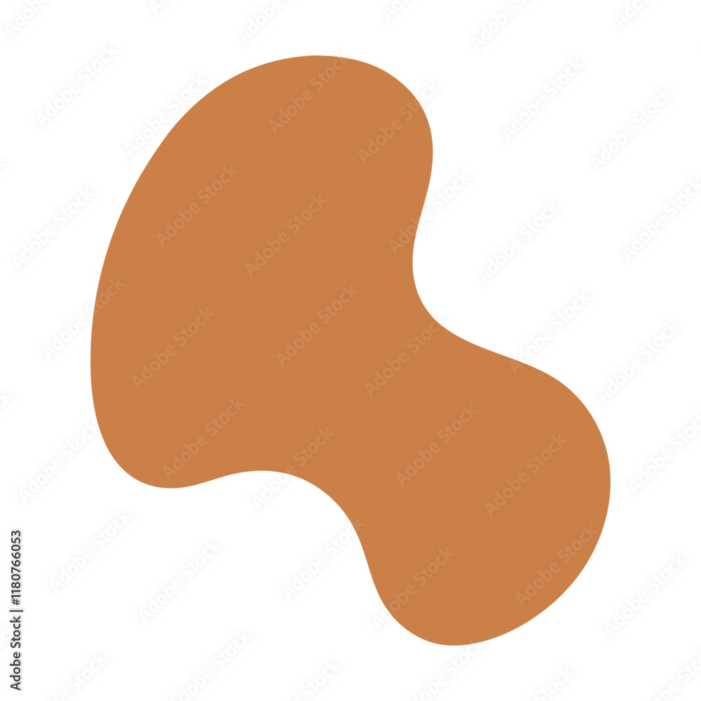 Abstract Organic Mocha Mousse Shape Abstract Organic Mocha Mousse Shape