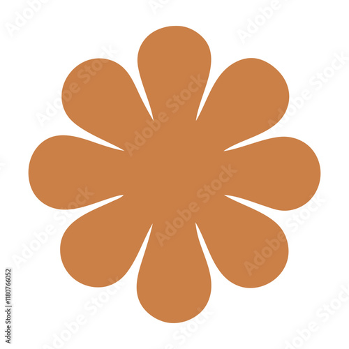 Abstract Organic Mocha Mousse Shape