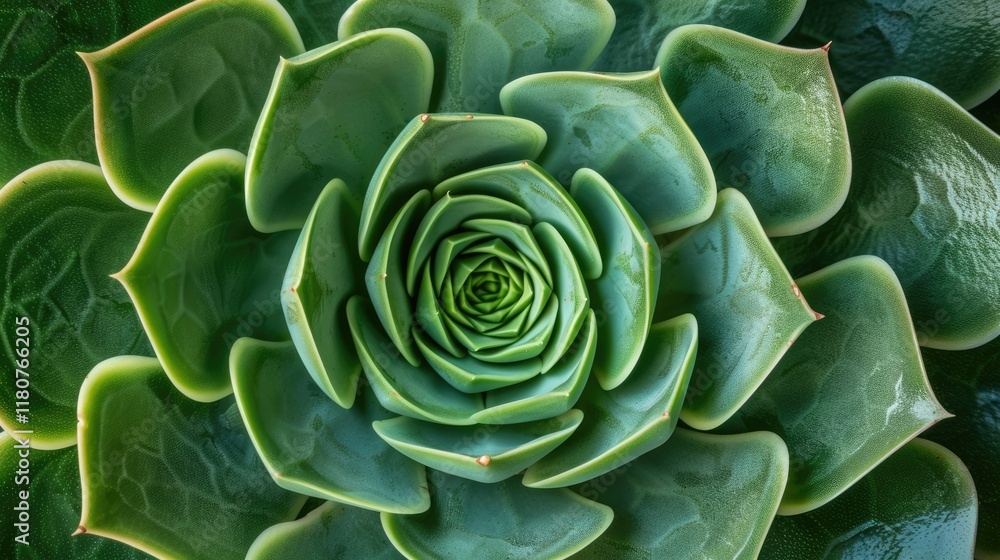 Close up of a vibrant green succulent plant with a stunning large green flower in the center Close up of a vibrant green succulent plant with a stunning large green flower in the center