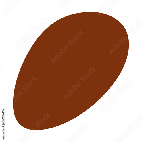 Abstract Organic Mocha Mousse Shape