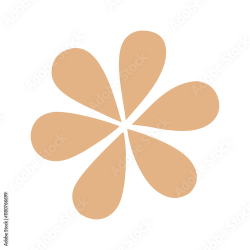Abstract Organic Mocha Mousse Shape