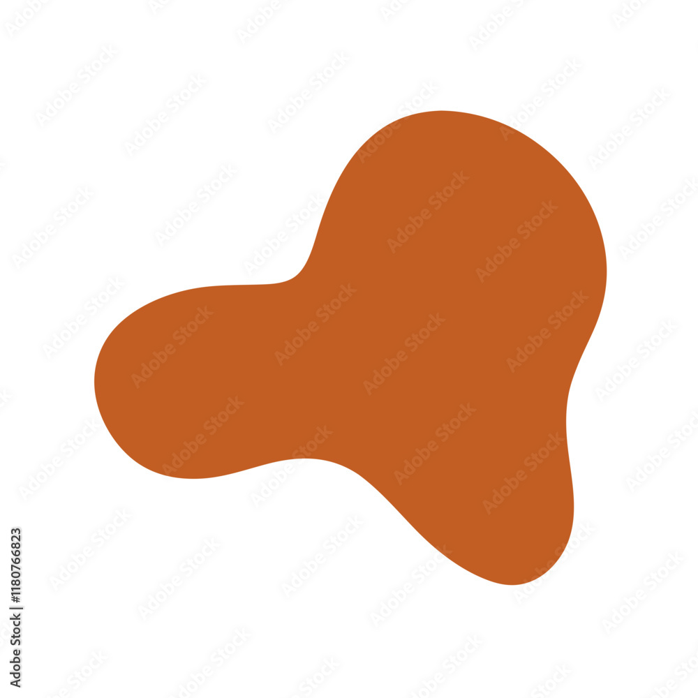 Abstract Organic Mocha Mousse Shape Abstract Organic Mocha Mousse Shape