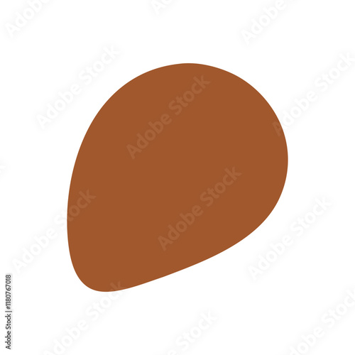 Abstract Organic Mocha Mousse Shape