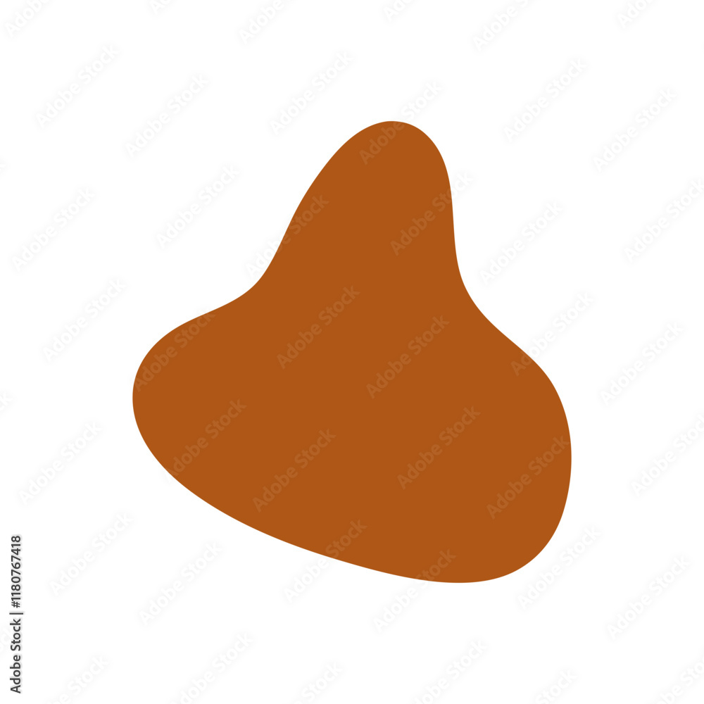Abstract Organic Mocha Mousse Shape Abstract Organic Mocha Mousse Shape