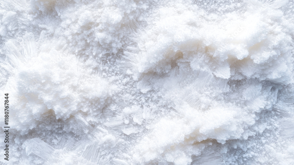 Detailed texture of frozen chemical compound with crystalline formations Detailed texture of frozen chemical compound with crystalline formations