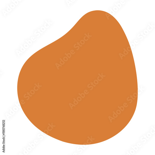 Abstract Organic Mocha Mousse Shape