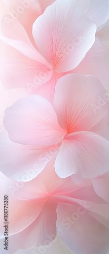A close up of a pink flower with a white center