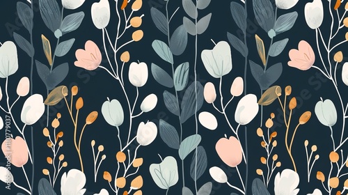 scandinavian simplicity seamless pattern wallpaper