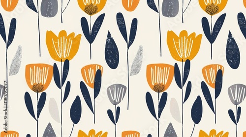 scandinavian simplicity seamless pattern wallpaper
