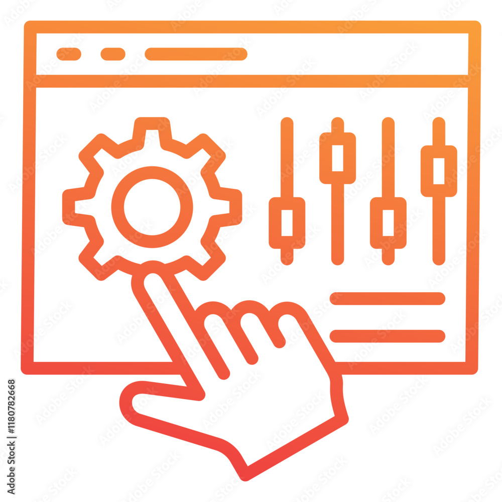 Obraz premium Control Icon