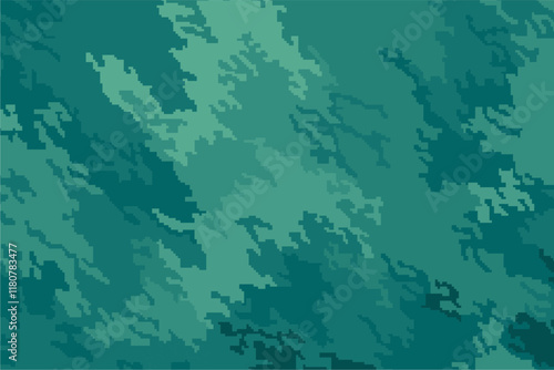 Digital tosca green camouflage grunge textures wallpaper background. Abstract camouflage seamless pattern. Military texture, army or hunting masking ornament. Classic background.