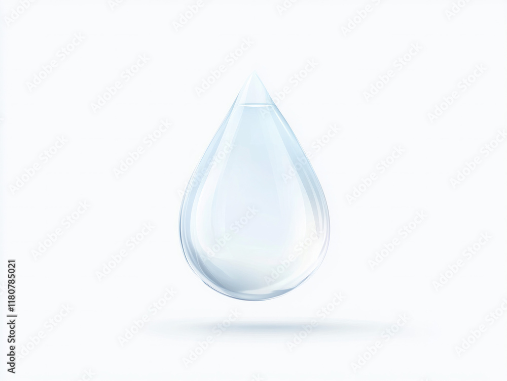 clear water droplet suspended in mid air, symbolizing purity and freshness clear water droplet suspended in mid air, symbolizing purity and freshness