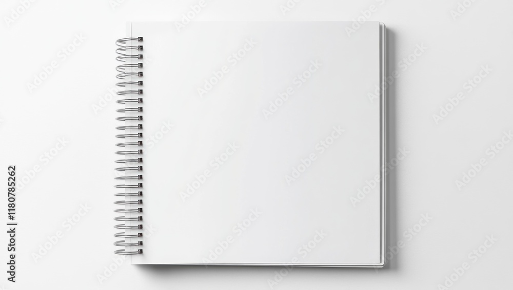 Blank Spiral Notebook Mockup: A Clean, Minimalist Design for Your Projects Blank Spiral Notebook Mockup: A Clean, Minimalist Design for Your Projects