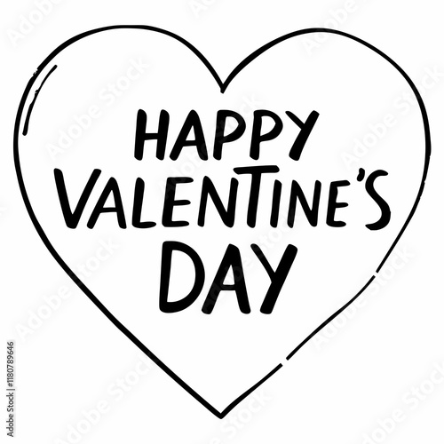 happy valentine's day vector art