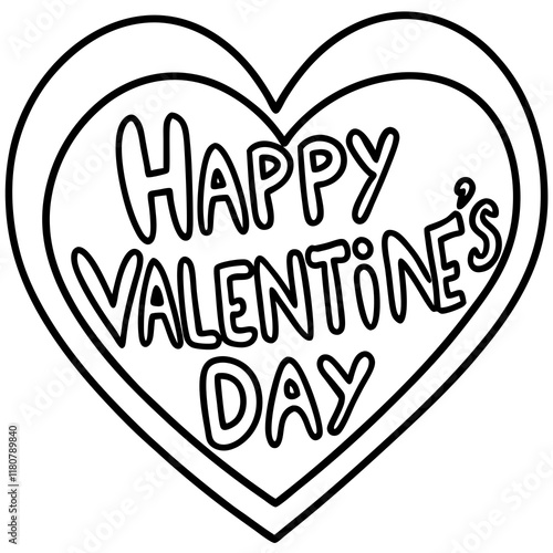 happy valentine's day vector art