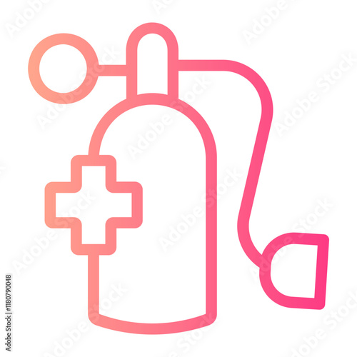 Oxygen Tank gradient icon