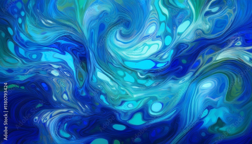 Obraz premium Abstract background in blue colors. Generated image