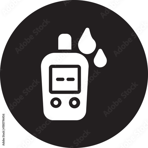 insulin glyph icon