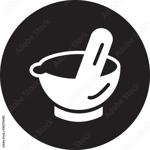 mortar glyph icon