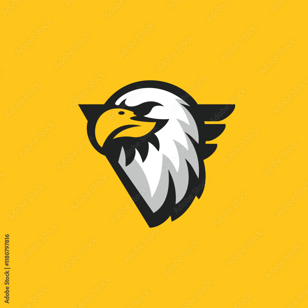 Obraz premium a majestic eagle head logo