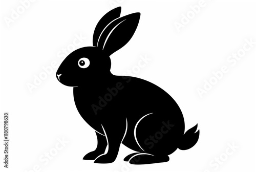 bunny  silhouette vector illustration