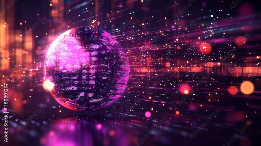Global Data Stream A Vibrant Visualization of Digital Connectivity and Information Flow Global Data Stream A Vibrant Visualization of Digital Connectivity and Information Flow
