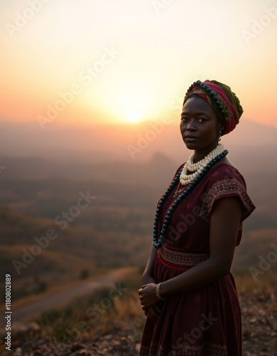 Cultural Beauty and African Landscape photo