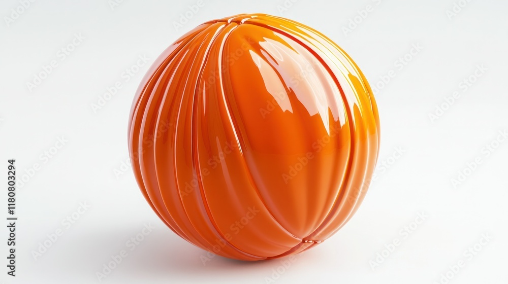 High-resolution 3D basketball in vibrant orange, with glossy highlights and intricate seam detailing, isolated on white. High-resolution 3D basketball in vibrant orange, with glossy highlights and intricate seam detailing, isolated on white.