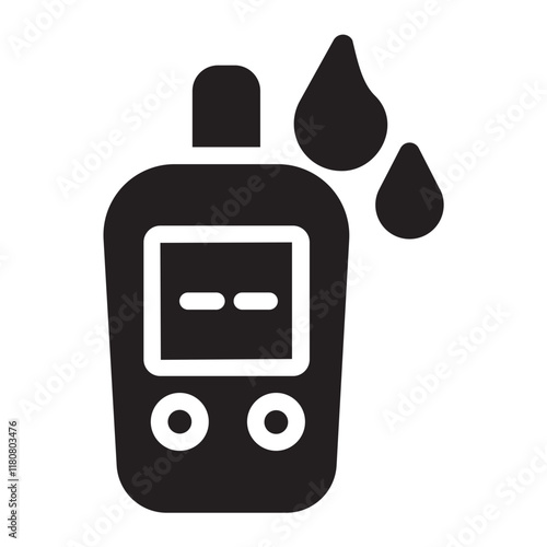 insulin glyph icon