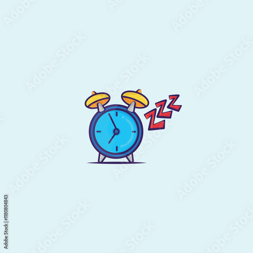 Analog Alarm Clock Icon, Table Clock Alarm.