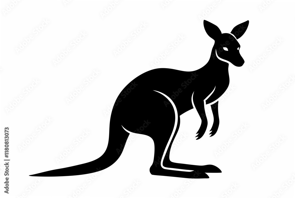 kangaroo silhouette vector kangaroo silhouette vector