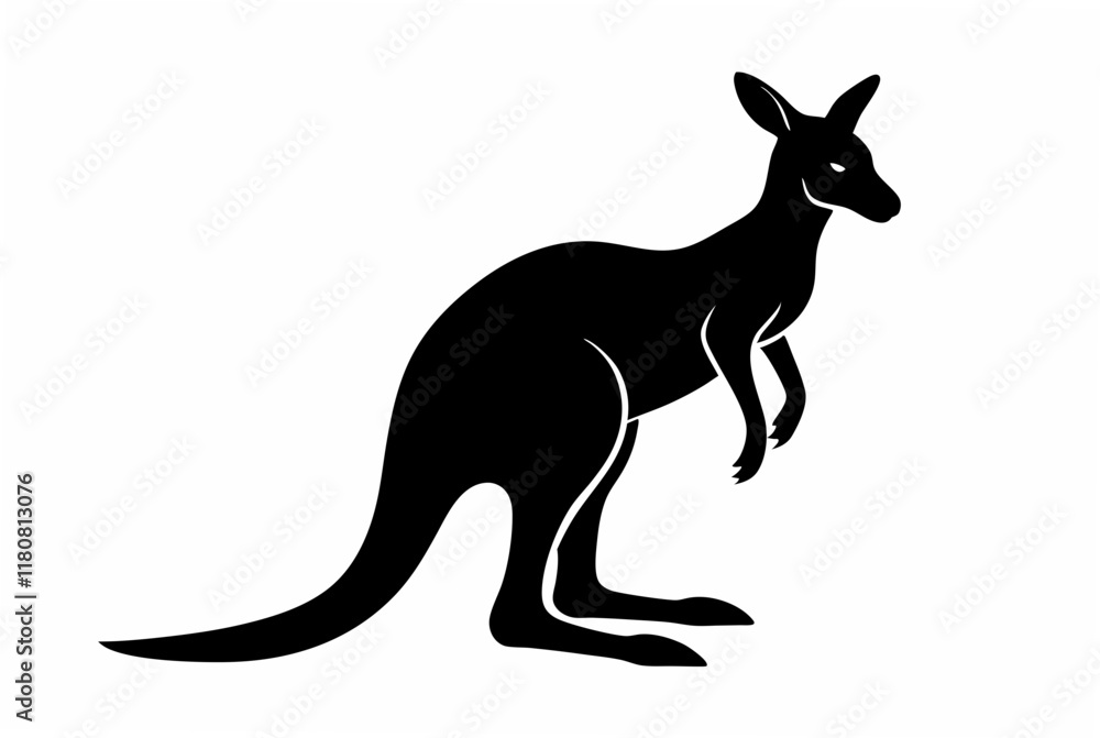 kangaroo silhouette vector kangaroo silhouette vector