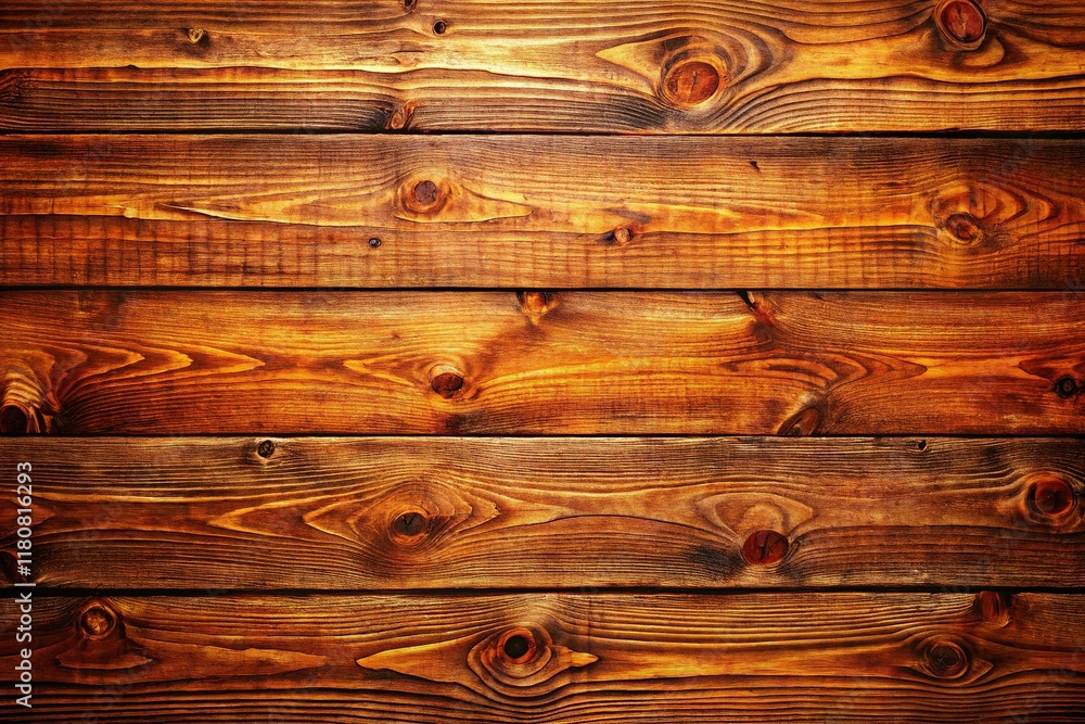 Naklejka premium Close-up Brown Wooden Texture, Aged Wood Background, Detailed Grain