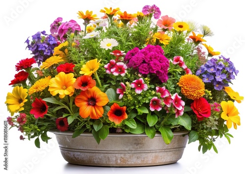 Wallpaper Mural Colorful Flower Planters: Bright, Sharp Images for Garden Design Torontodigital.ca