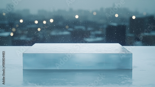 Icy Winter Product Display:...