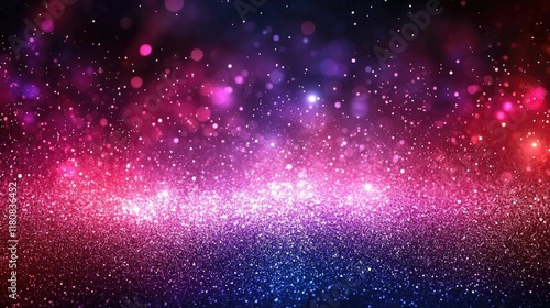 Sparkling Glitter Background With Pink And Blue Hues photo