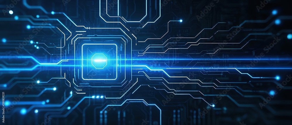 Fototapeta premium High definition background image of a circuit board with a strong sense of technology